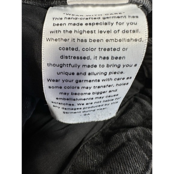 Good American Jeans Womens 27/4 Black Good Heritage Straight Stretch GNDU999BT - Picture 12 of 14